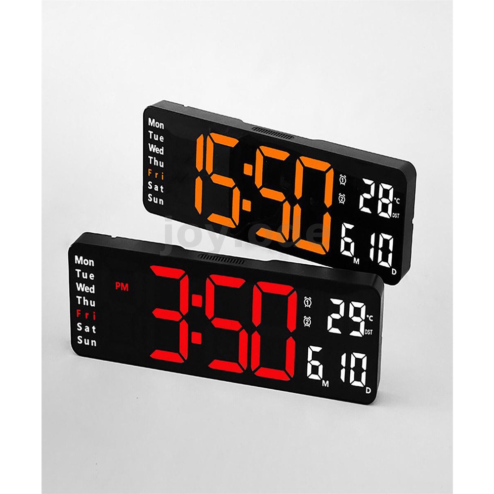 Remote Control Wall Clock LED Table Clocks Decoration Large Electronic