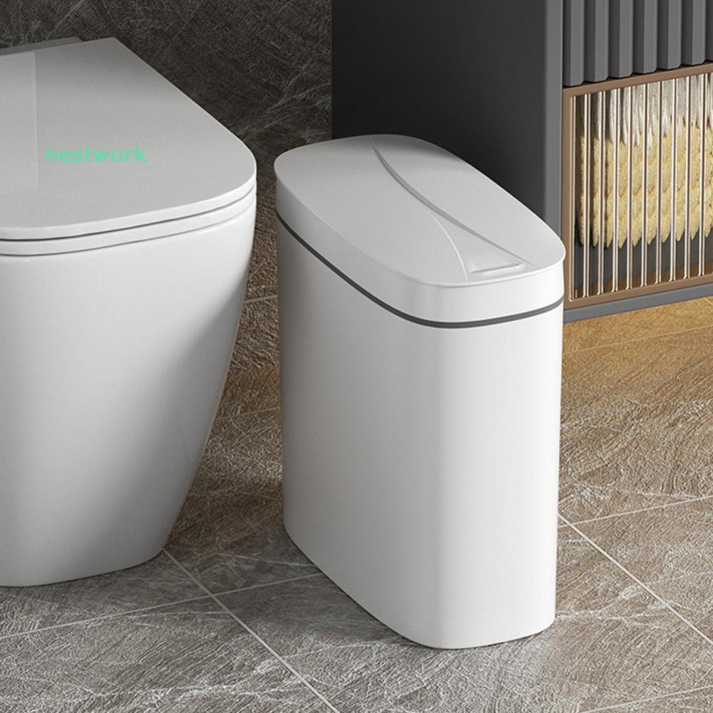 14L Automatic Sensor Trash Can Wastebasket with Lid Intelligent