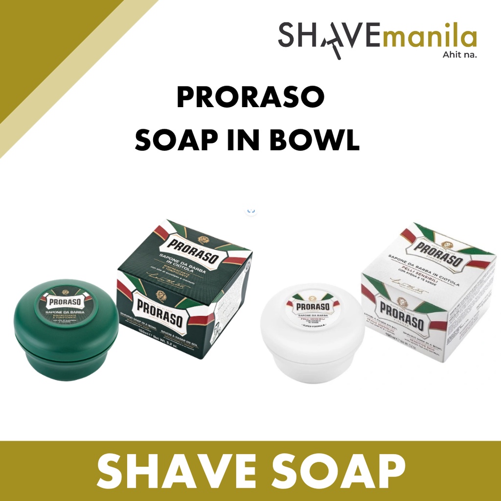 PRORASO SHAVE SOAP & BOWL 150ML (2 Options) Shopee Philippines