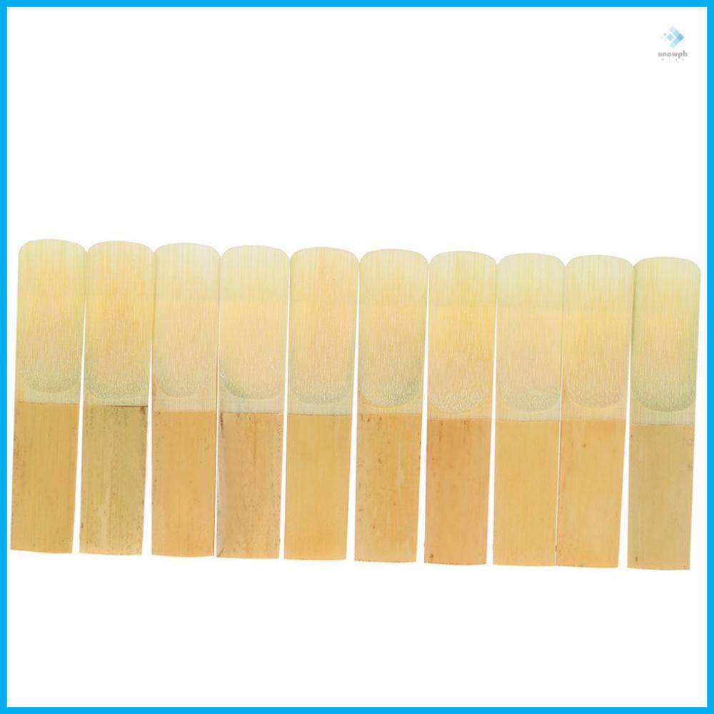 10-pack Pieces Strength 3.0 Bamboo Reeds for Eb Alto Saxophone Sax ...