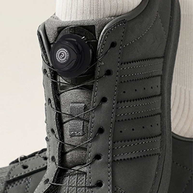 Image showcasing High-quality Steel Wire Shoelace Rotating Buckle Lace-Free Shoelace ...