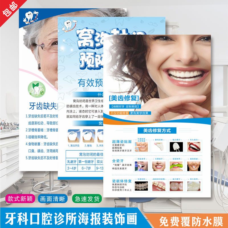 Dental Clinic Knowledge Wall Chart Dental Beauty Nest Groove Closed