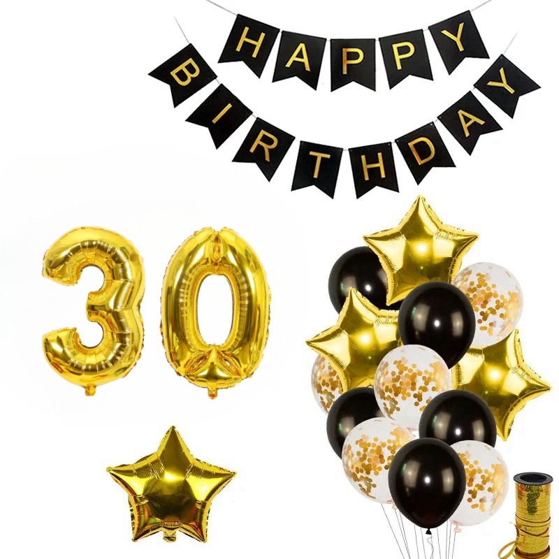 30th 40th 50th 60th 70th 80th Balloons Birthday Decoration Set 32inch