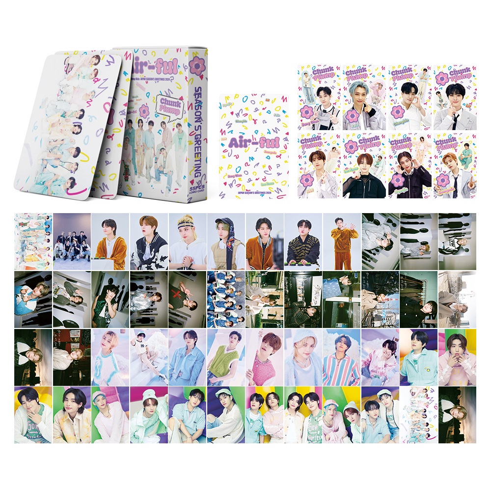 KPOP 55pcs/box Stray Kids Photocards Japan Season's Greeting 2024 LOMO