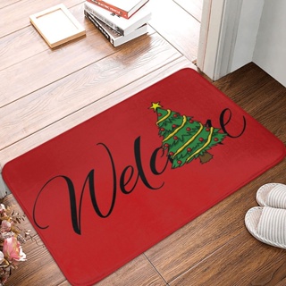 Christmas Doormat for Winter Merry Christmas Door Mat Indoor Outdoor Entrance Doormat Non Slip Rubber Backing Door Mat Funny Christmas Decorative