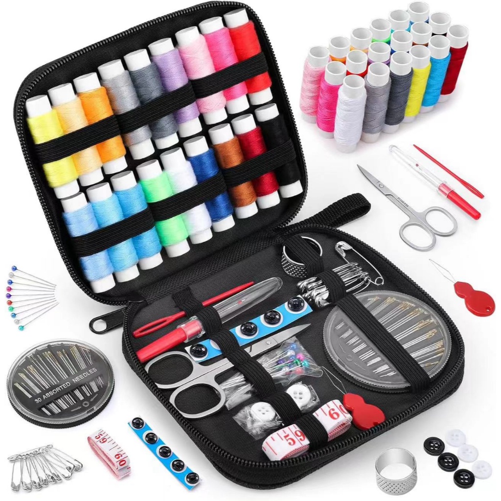 85Pcs/Set Portable Travel Sewing Box Needles Tools Stitching Embroidery ...