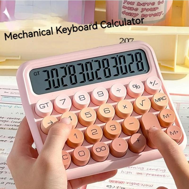 12 Digits Large Screen Student Mechanical Keyboard Calculator Financial