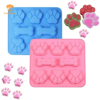 Puppy Paw Print Silicone Mold, Cute Paw and Bone Baking Molds, Non-Stick  Food Grade Silicone Molds for Chocolate, Candy, Jello, Cookies, Ice Cube  Trays, Dog Treats pink