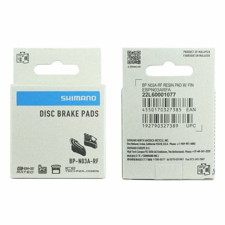 Shimano N03A Resin Pads For Pistons Disc Brake BR-M7120 M8120