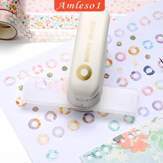 Small Mini Tiny Shaped Circle Metal Single Handheld Hole Paper Punch  Punchers with Soft-Handled for Tags Clothing Ticket