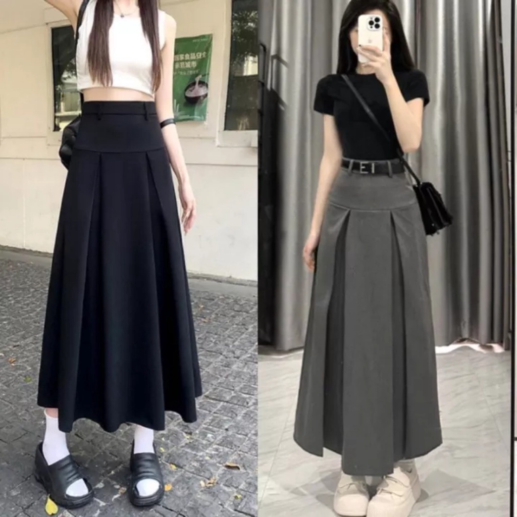 Pleated maxi skirt philippines hotsell