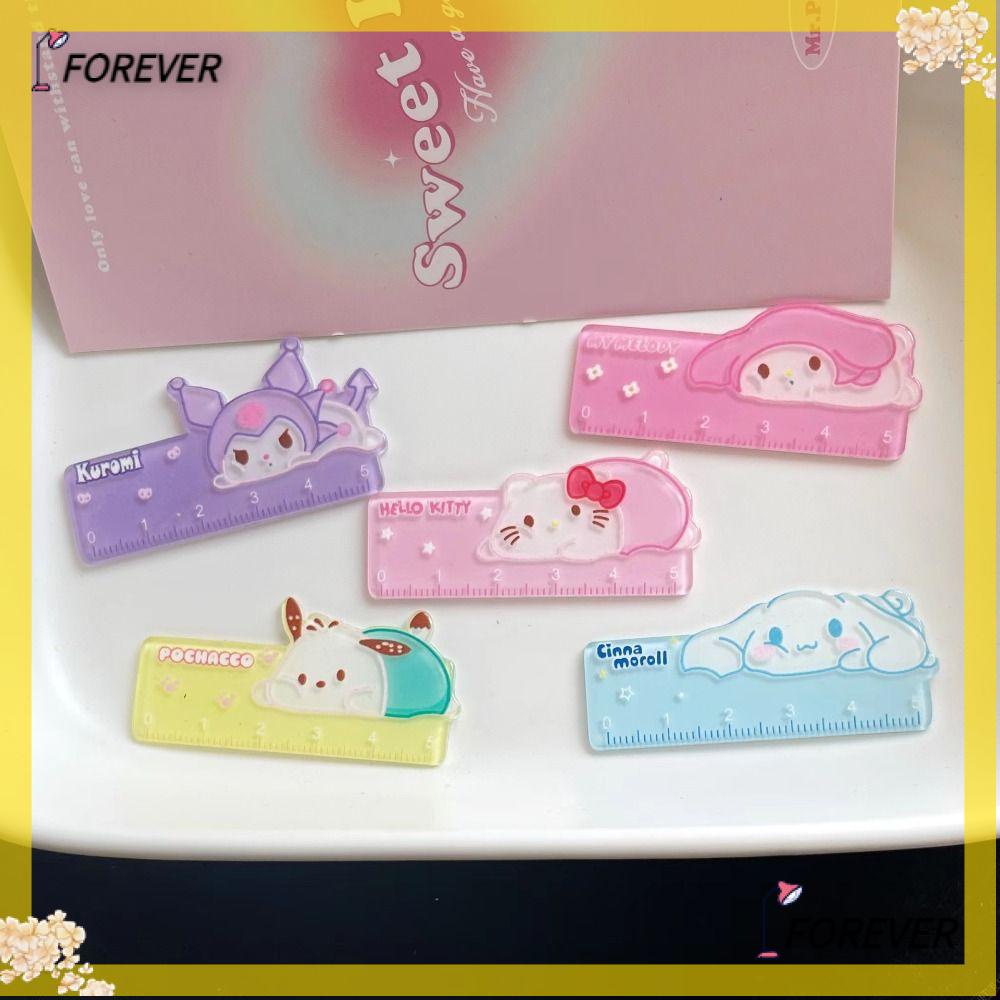 FOREVER Mini Ruler, Portable Acrylic Scale Ruler, High Quality Kuromi ...