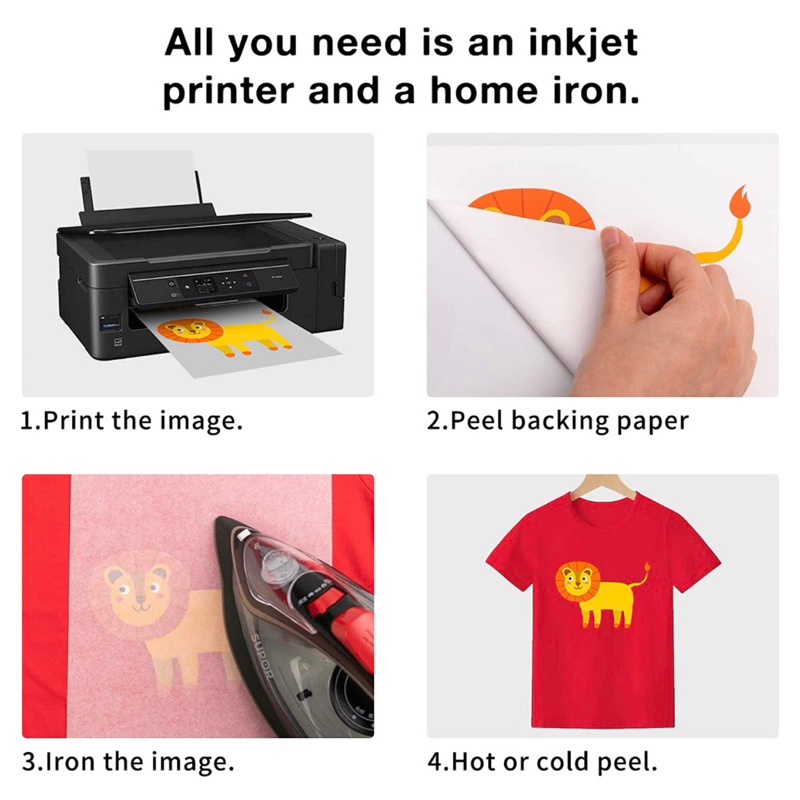 【hot sale】 HTVRONT Printable Heat Transfer Vinyl for Dark Fabric, 8.5 ...