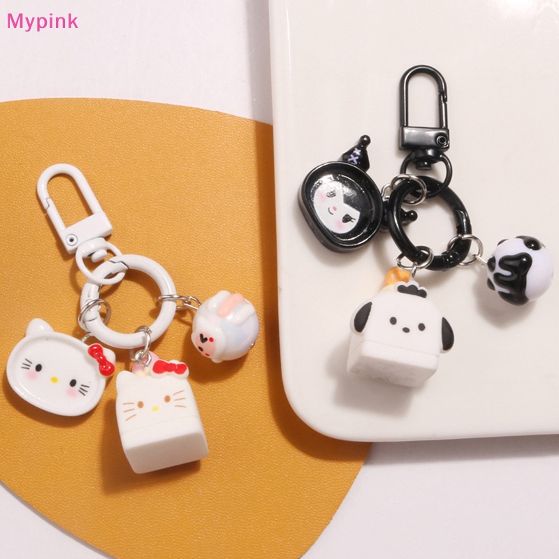 Mypink Cute Funny Sanrio Keychain Hello Kitty My Melody Kouromi Purin ...