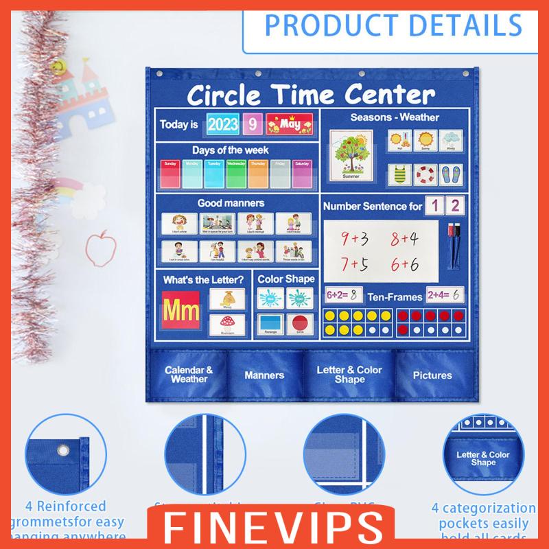 [Finevips] Numbers Pocket Chart, Classroom Pocket Chart, Pictures, 263