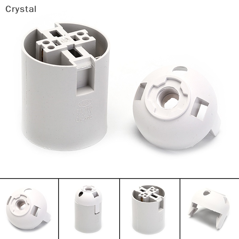 Crystal- Screw ES E27 M10 Light Bulb Lamp Holder Pendant Socket ...