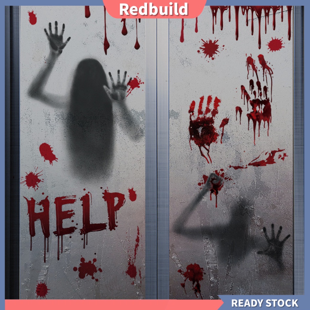 (In stock) Window Sticker Removable Horror Traceless Reusable Scary ...