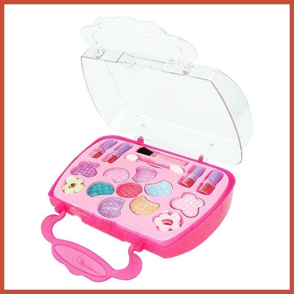 Kids Makeup Girls Real Makeup Kit Washable Makeup Toy Set with Eye ...