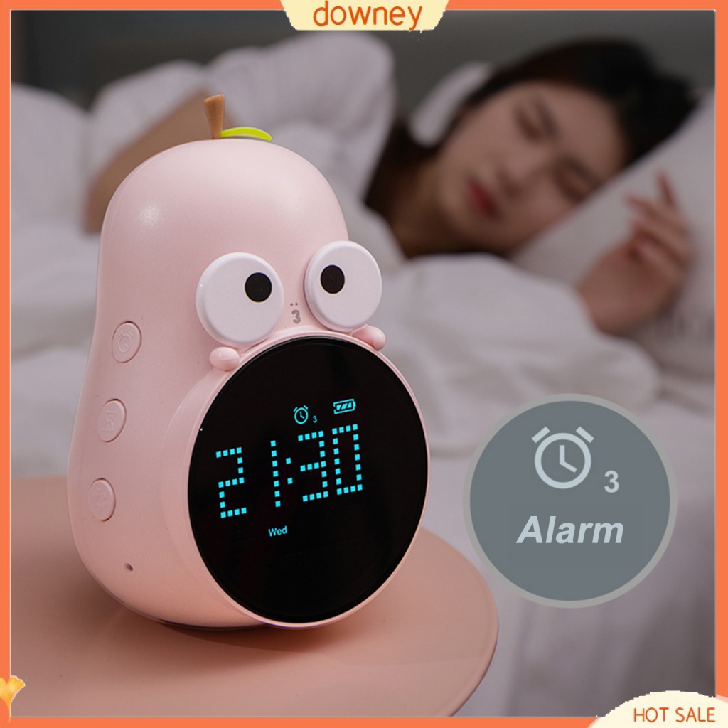 {downey} Desk Clock Digital Timer Multifunction Pearshaped Alarm