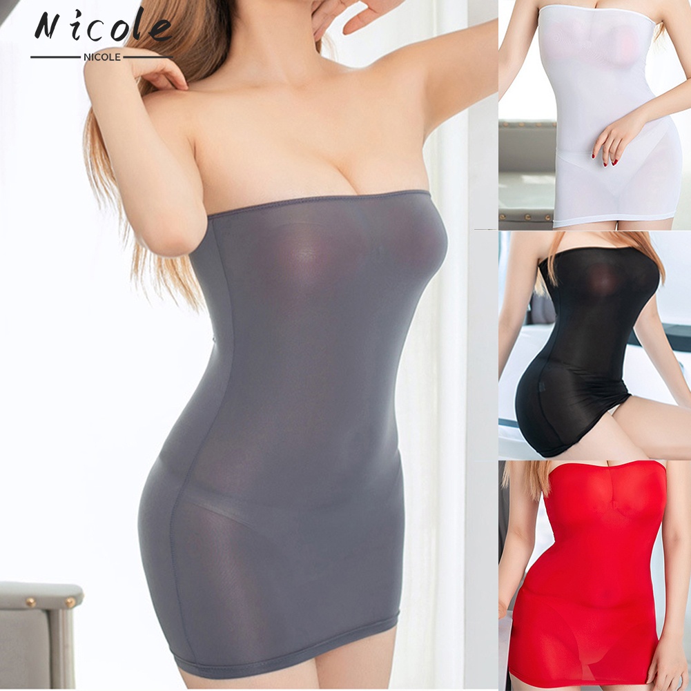 Nightclub Dress Tube Top Cake Slim Fit Slimming Sheath Dress