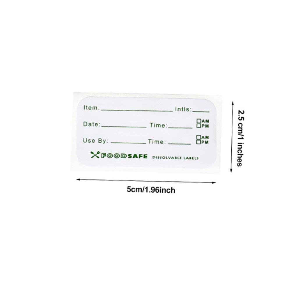 MAG Food Label Stickers, Dissolvable No Adhesive Residue Dissolves Food ...