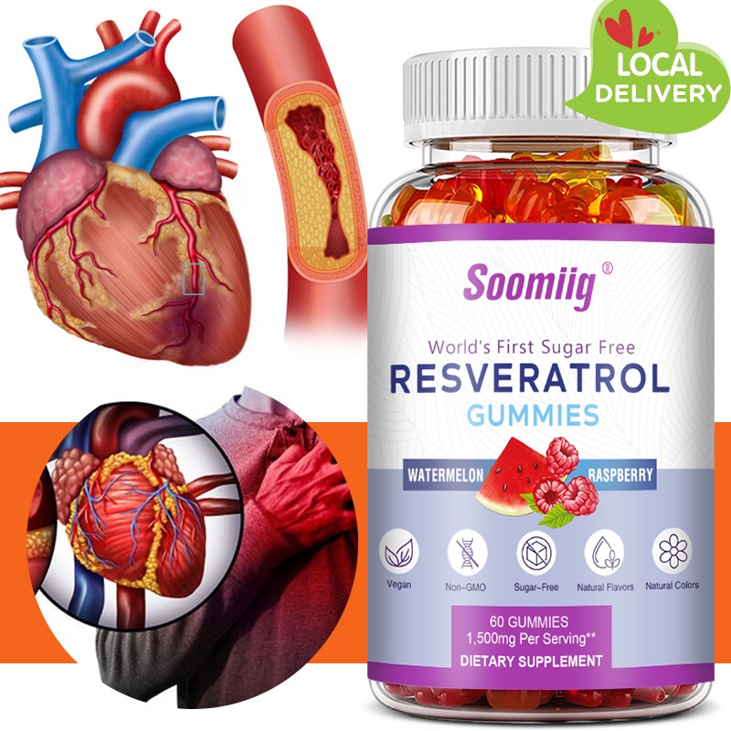 Resveratrolfighting gummies that promote antiaging, heart health