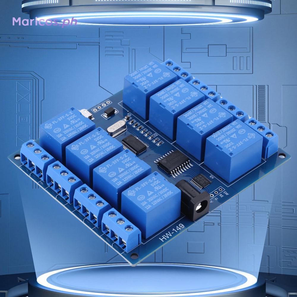 8 Channel Computer Serial Port Relay Module 5V Computer USB Control Switch Relay Module for