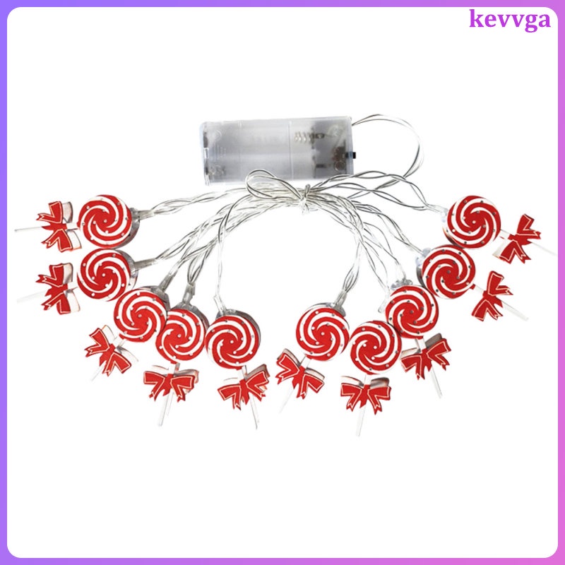 [READY STOCK] Christmas Lights Hanging Decor LED Candy String Cute Wrought Iron Child Shopee
