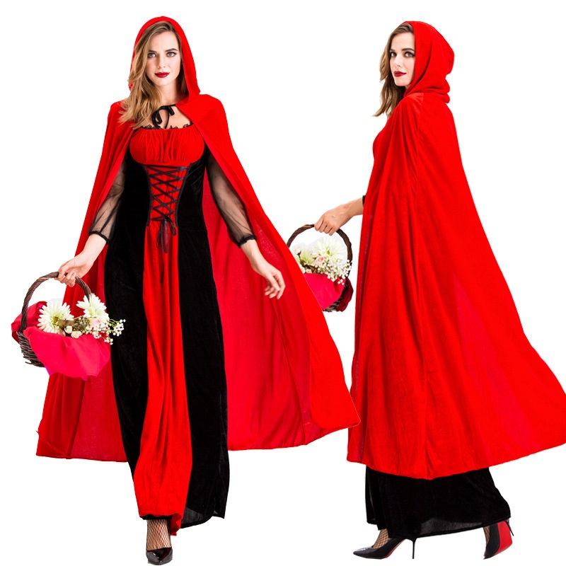New Halloween Costume Nightclub Queen Vampire cosplay Costume Red Black ...