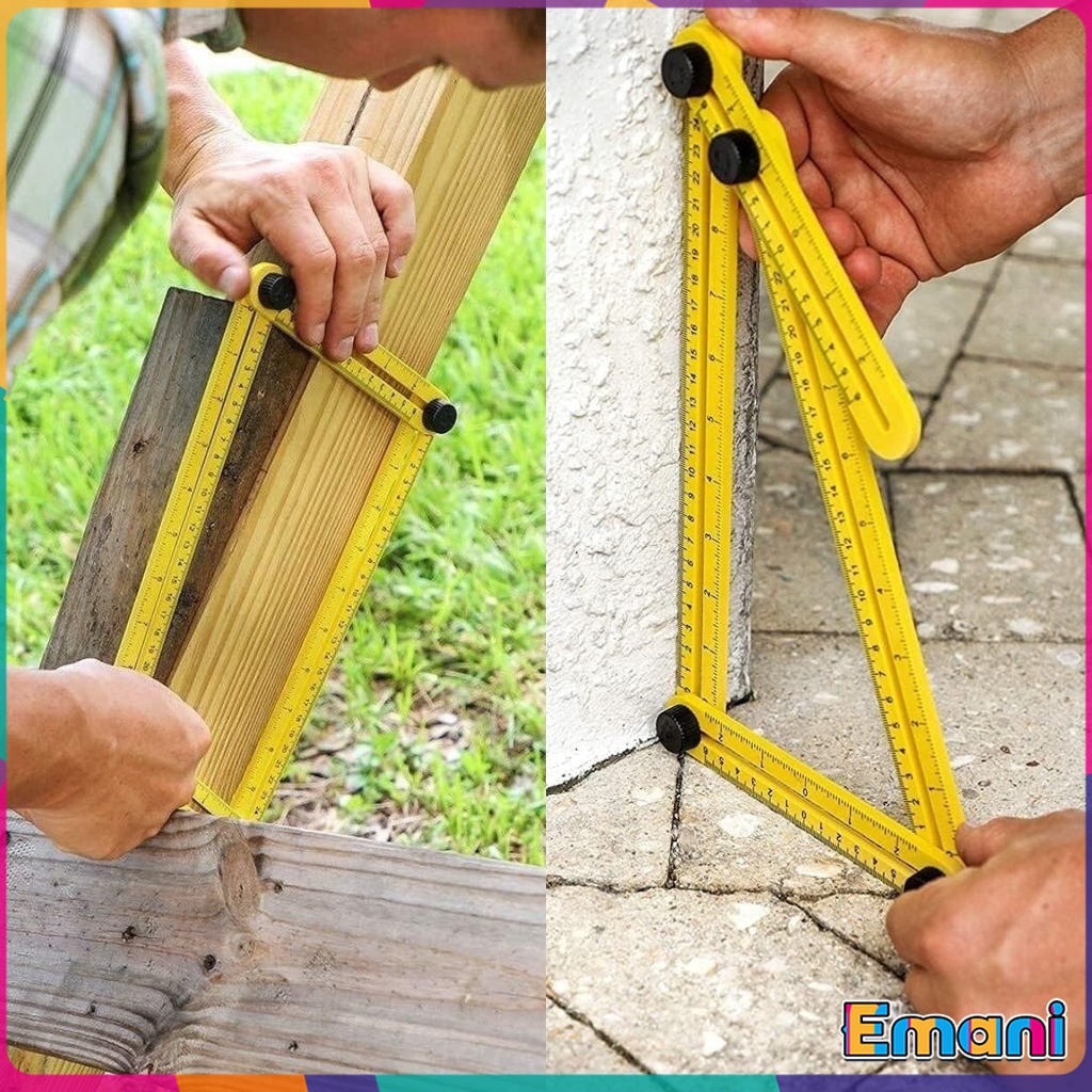 Em Angle Ruler Tool Multi Angle Four-fold Template Folding Ruler ...