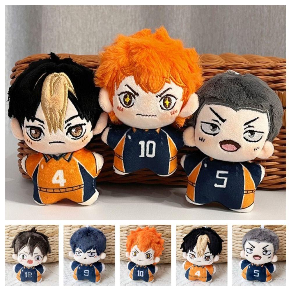 CABEZA Haikyuu Plush Keychain Shoyo Hinata Tobio Kageyama To The Top Plush Doll Creative Ryunosuke Tanaka Tadashi Yamaguchi Plush Stuffed Hinata