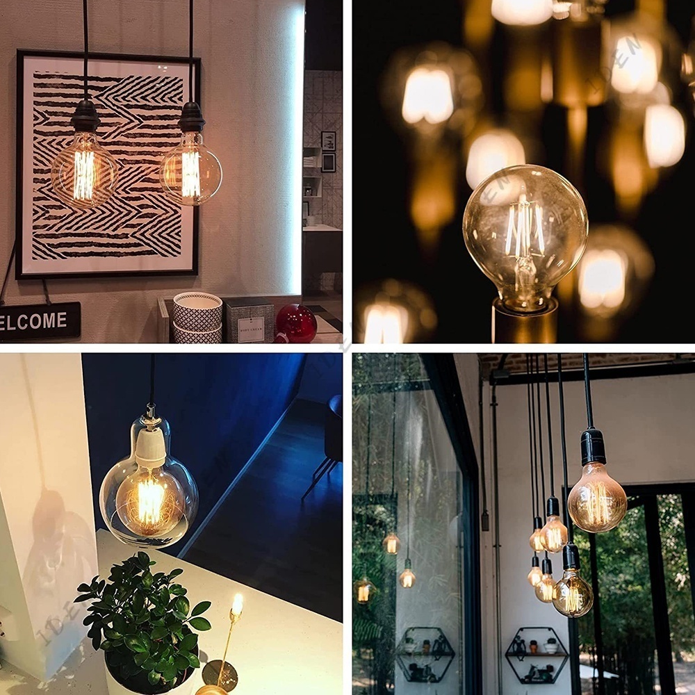 E27 Edison Bulb Retro Filament Bulb Vintage Bulb LED Light Bulb 4 Watts ...