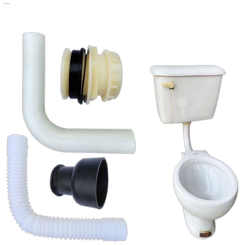 Drainage wallmounted water outlet toilet oldfashioned flushing hard elbow water tank split