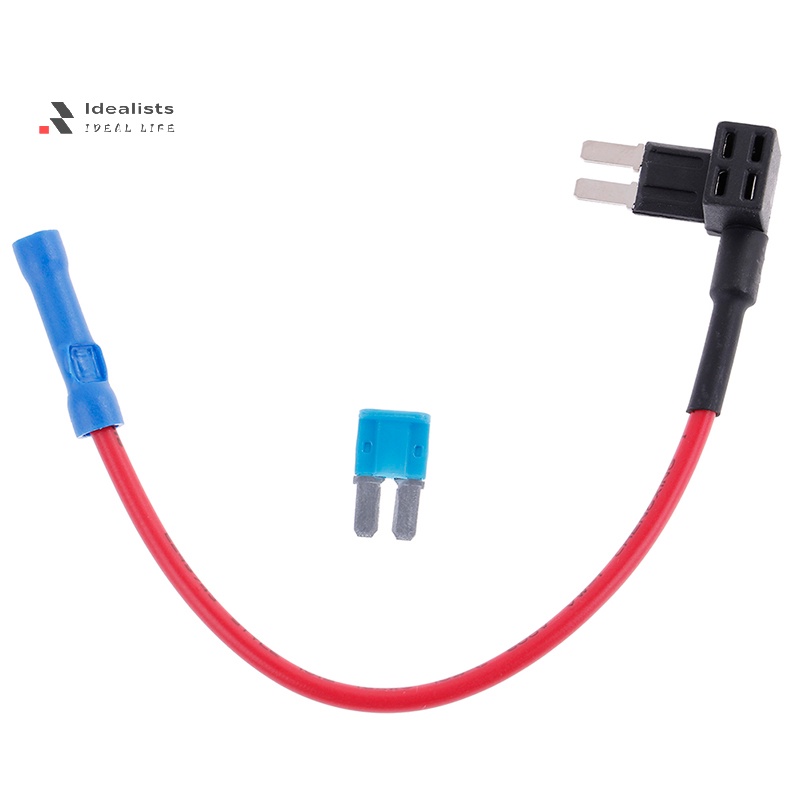 ACROPIX 1 Set Universal 2pcs Car Fuse Tap Add A Circuit Adapter 12v With 2pcs 5a Micro3 Atl Blade Type Fuse Car Parts
