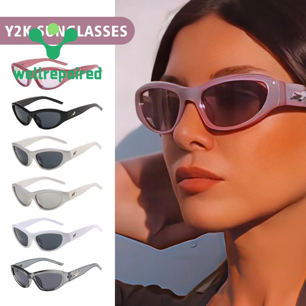 Y2K Sports Sunglasses 2023 New Sunglasses Cyberpunk Shoot Street Hot