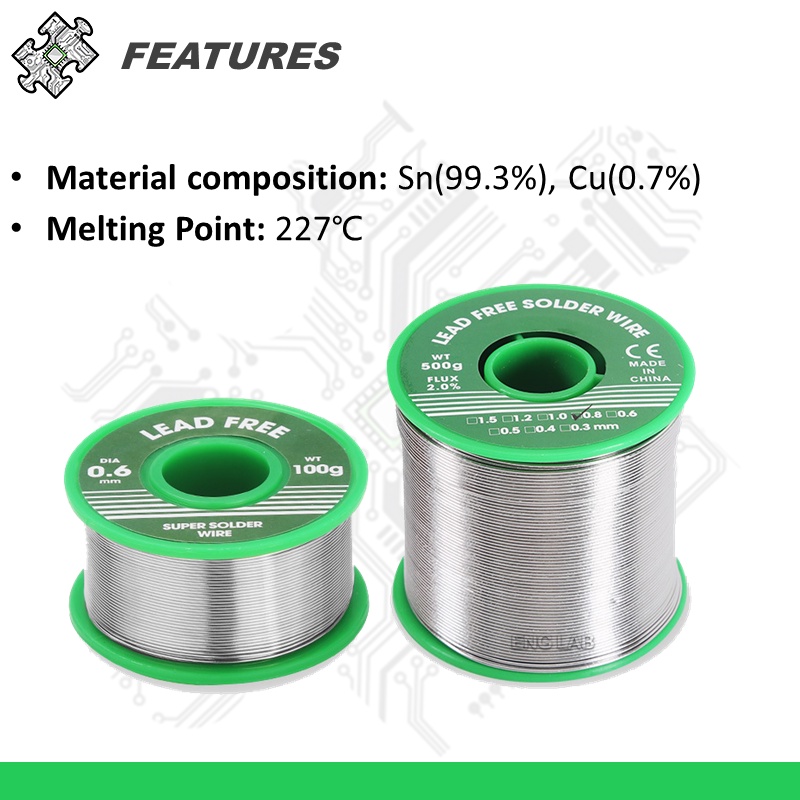 ENGLAB★Rosin Core Solder Wire, High-purity And Without Lead(Pb ...