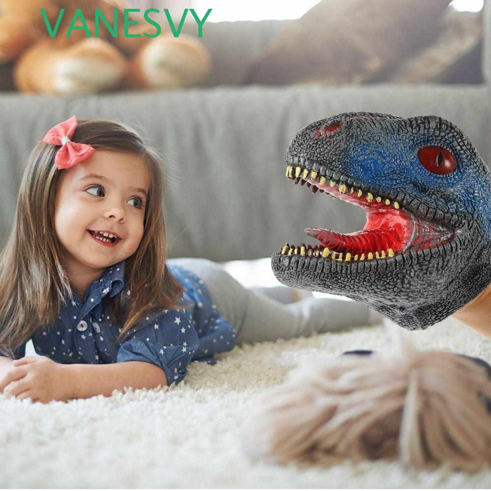 VANESVY Dinosaur Hand Puppet, Velociraptor Dinosaur Velociraptor Soft