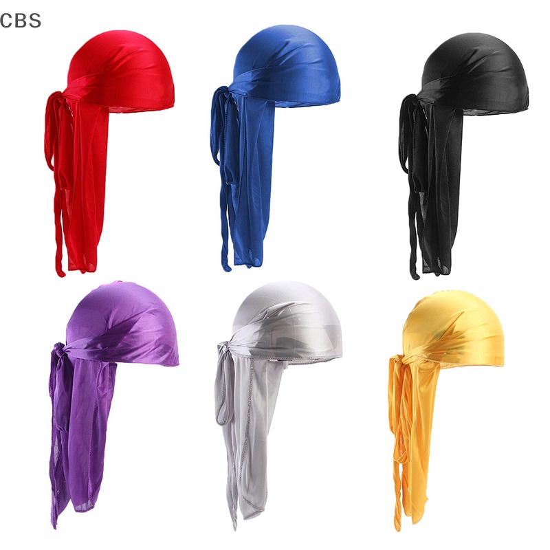 CBS Men's Silky Durags s Turban Hat Wigs Sa Durag Biker Headwear Hair ...