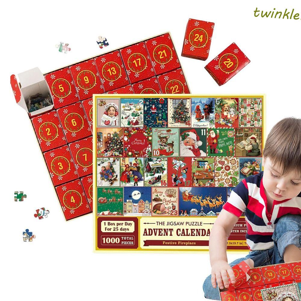 TWINKLE1 2023 Christmas Advent Calendar Puzzle, 1000 Pieces Puzzle 24