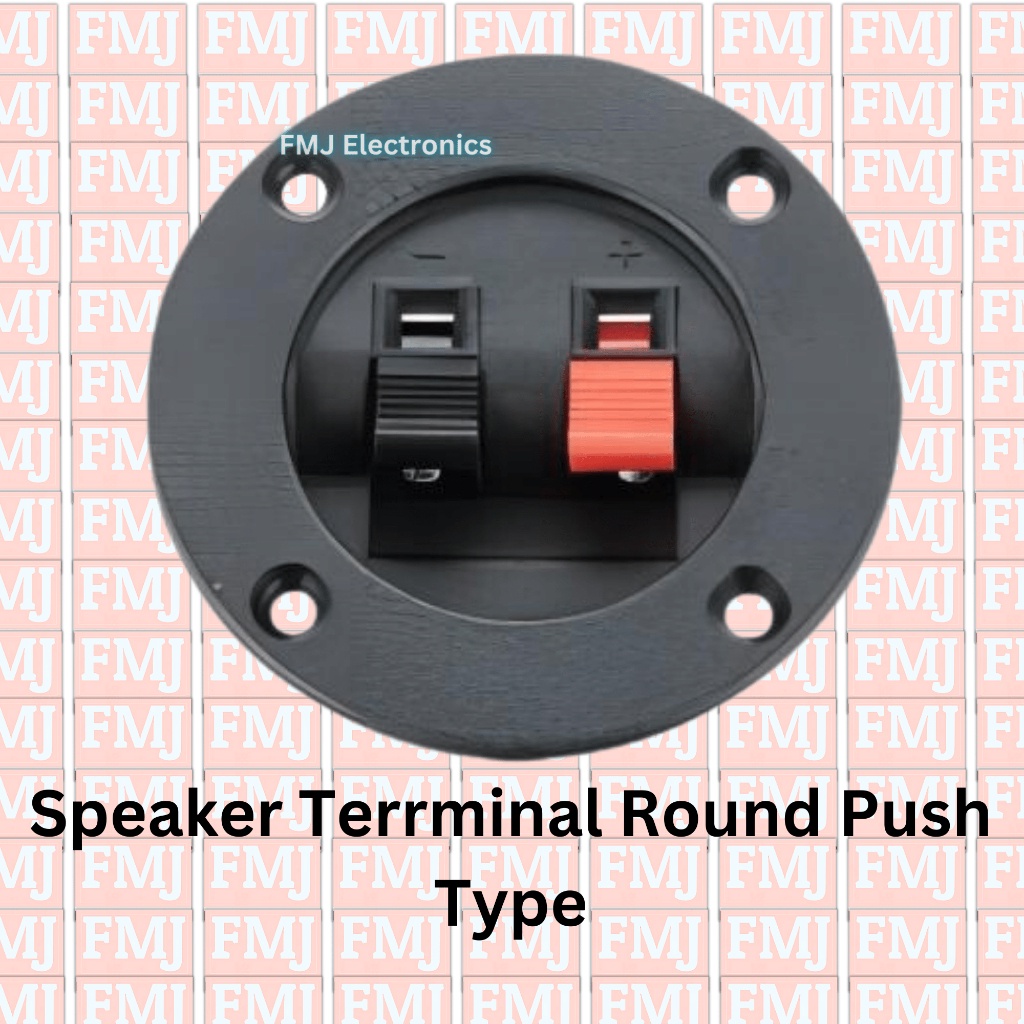 1 pc. Speaker terminal round with two Audio Wiring clamp Diameter 55mm ...