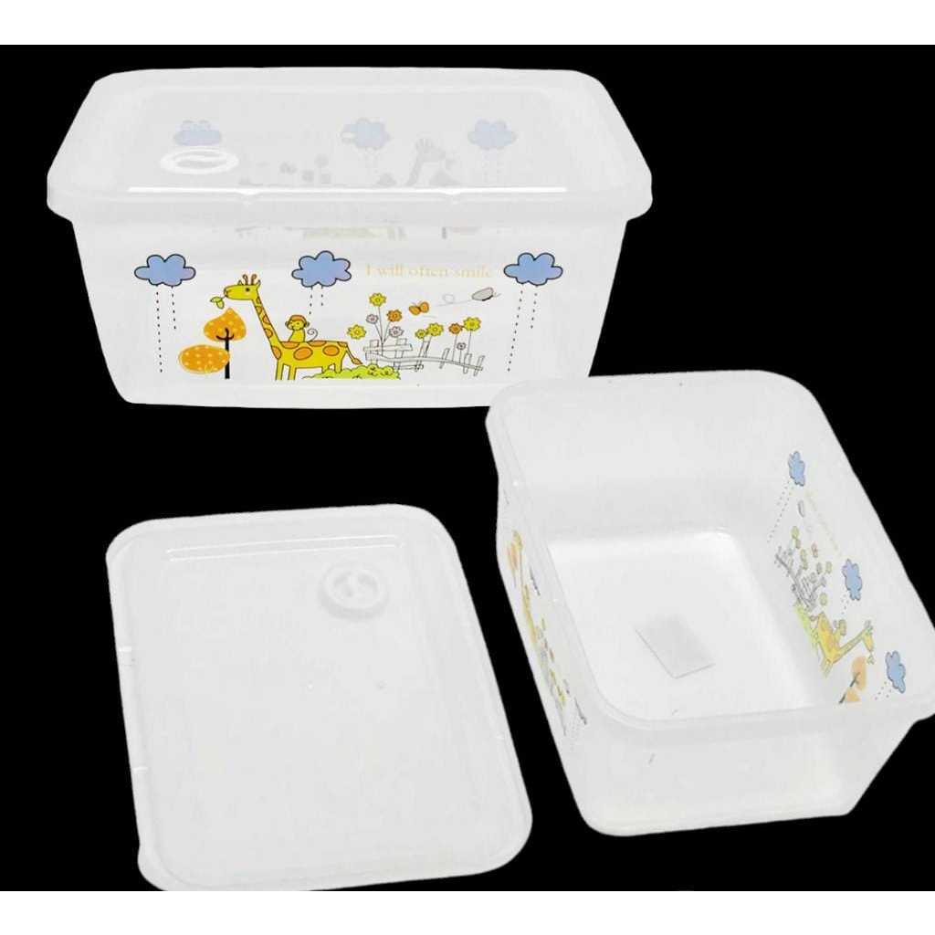 CASA TRANSPARENT FOOD CONTAINER / CUTE GIRAFFE DESIGN PLASTIC FOOD ...