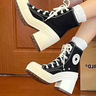 Converse with store heels for sale