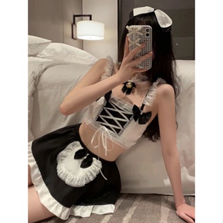 Lolita Cute Kitten Anime Sexy Cosplay Underwear Sleepwear Set Bra And Short  Skirt Cat Kawaii Tube Top Skirt Bunny Girl Outfit