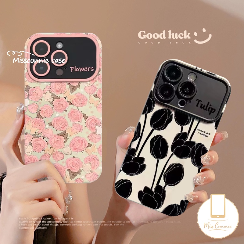 Retro Tulip Flowers Soft Case For Realme C15 C53 C55 C51 C21Y C12 C11
