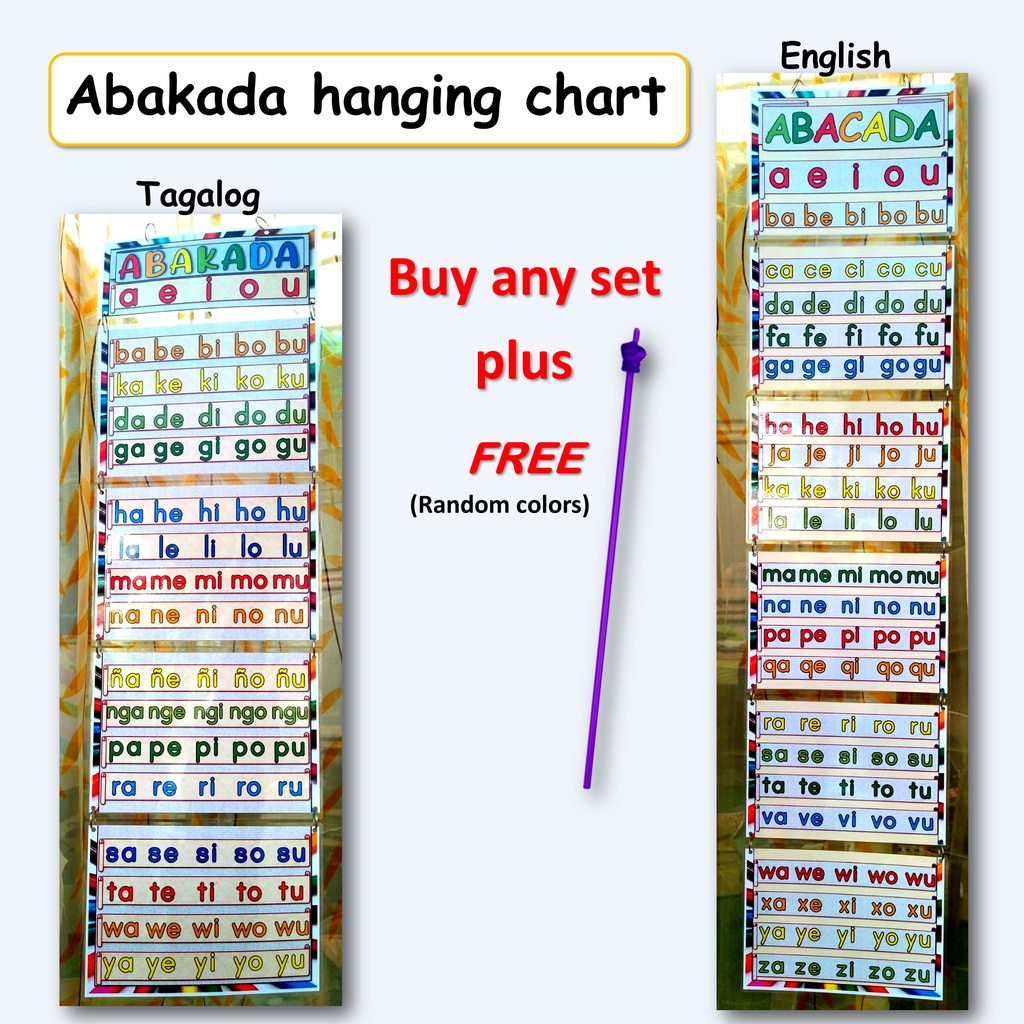 Hot Sale Reading Chart Abakada Educational Chart Laminated Unang