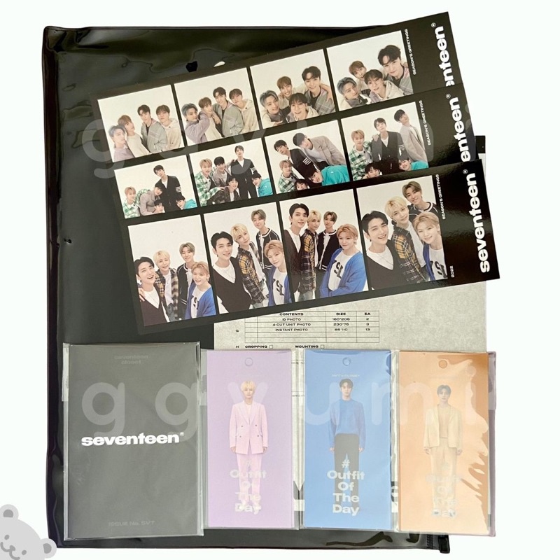 ♞SEVENTEEN Season's Greetings 2022 Photobook Desk Calendar Unit Photo