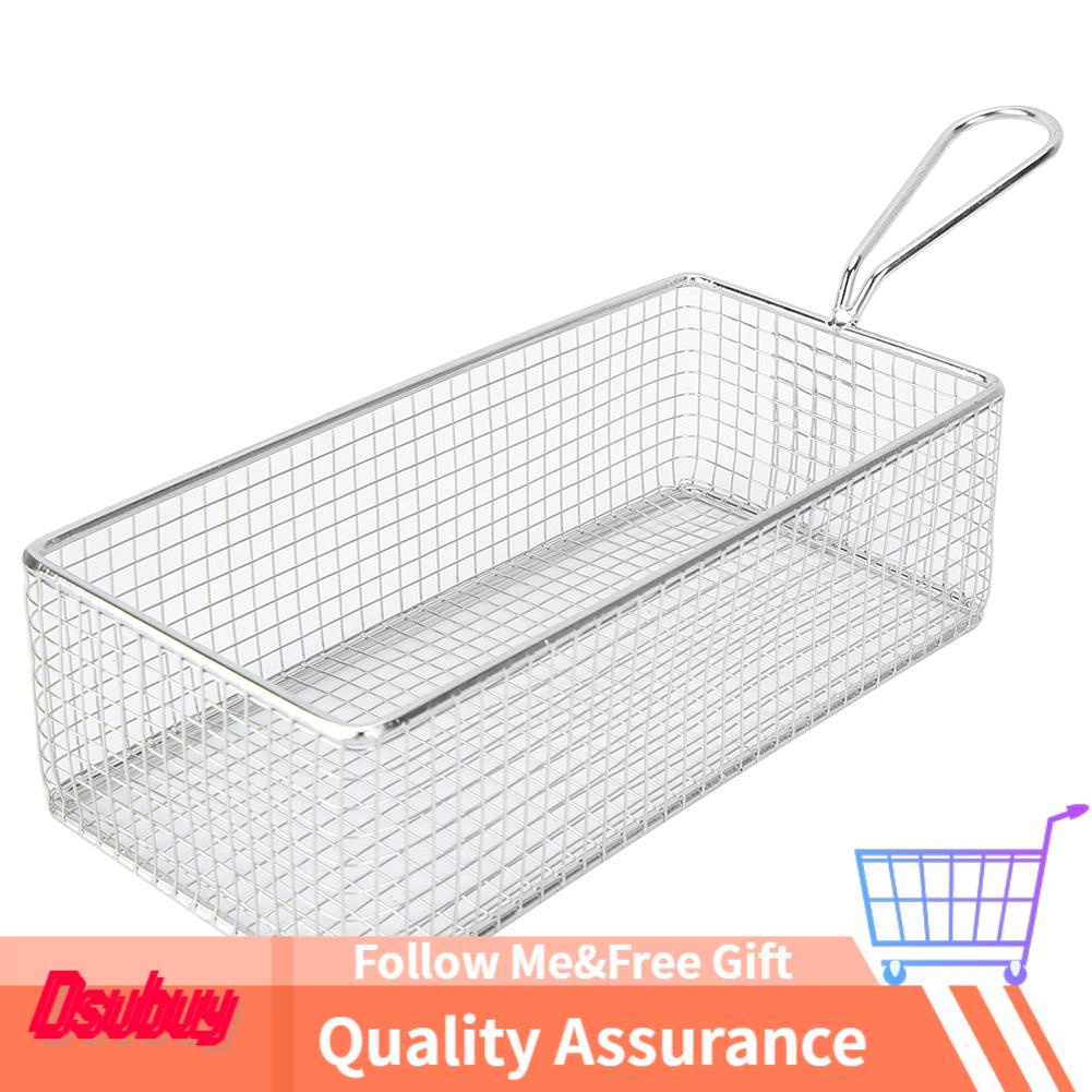 Dsubuy Stainless Steel Mini French Fries Food Basket Net Mesh Chip ...