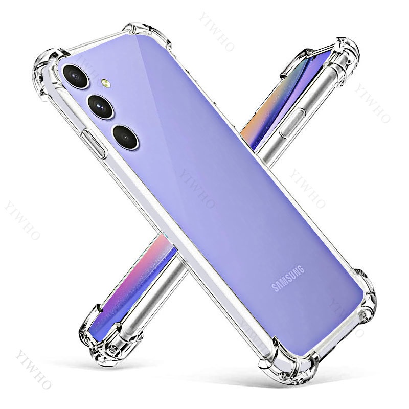 Shockproof Clear Silicone Soft Back Case For Samsung Galaxy A54 Coque 