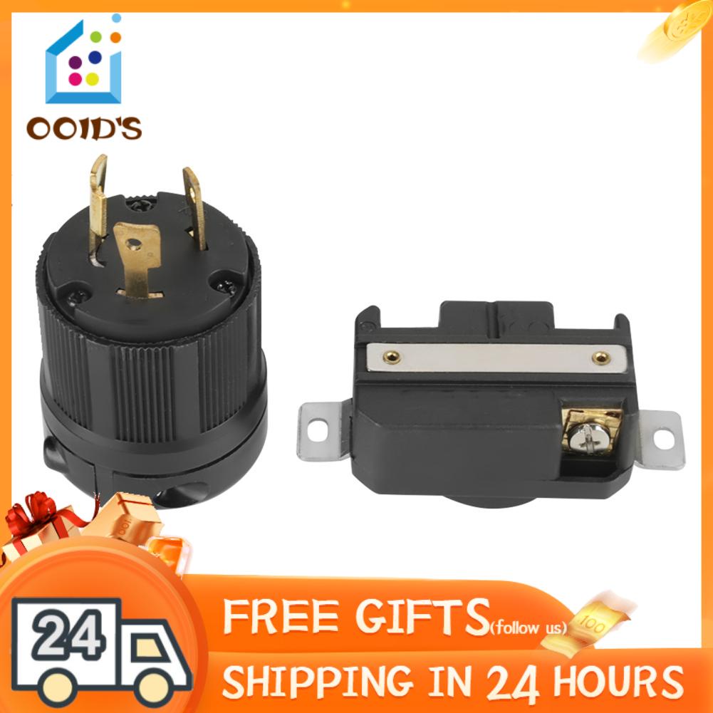 Spina Industriale NEMA L6-30P USA 30A 250V - Plug Twist Lock Per Generatori E Attrezzature Pesanti
