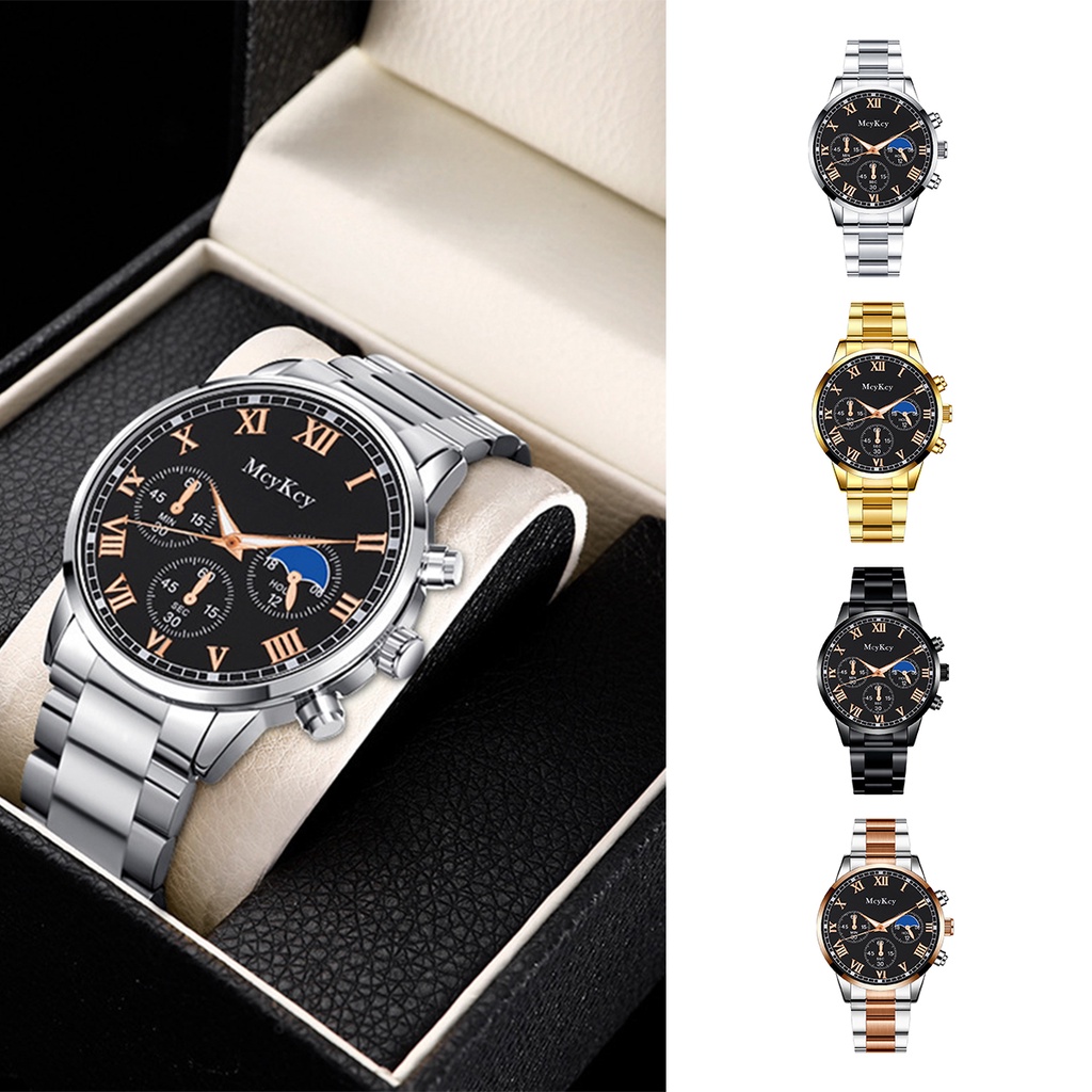 Steel strap watch men